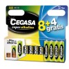 PILA CEGASA SUPER ALKALINE LR03 PACK 8 UNDS + 4