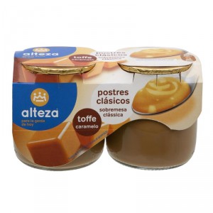 POSTRE ALTEZA TOFFE PACK 2 UNDS X 135 GRS