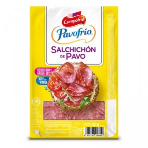SALCHICHON PAVOFRIO 100% PAVO 80 GRS.