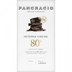 CHOCOLATE PANCRACIO 80% CACAO 100 GRS.