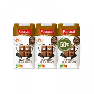 BATIDO PASCUAL CHOCOLATE PACK 3 UNDS X 200 ML.