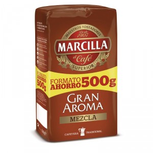 CAFE MARCILLA MOLIDO GRAN AROMA MEZCLA 500 GRS