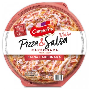 PIZZA CAMPOFRIO CARBONARA MASA FINA CON SALSA 360 GRS