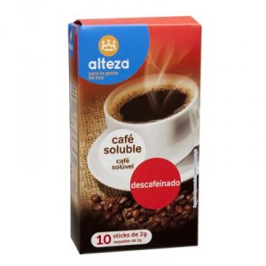 CAFE ALTEZA SOLUBLE DESCAFEINADO 2 GRS PACK 10 UNDS