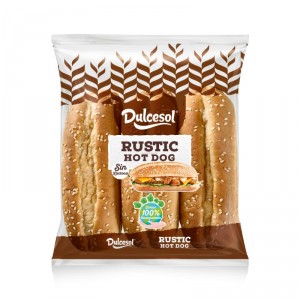 PAN DULCESOL HOT DOG RUSTIC PACK 6 UND. 330 GRS