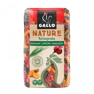 PASTA GALLO NATURE HELICES MULTIVEGETALES 400 GRS