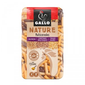 PASTA GALLO NATURE MACARRON MULTICEREALES 400 GRS