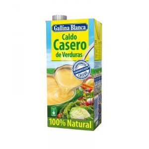CALDO GALLINA BLANCA CASERO VERDURAS 100% NATURAL BRIK LITRO