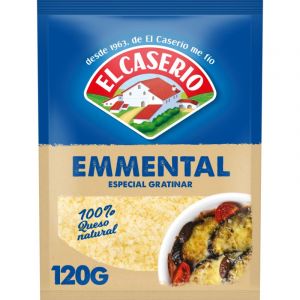 Queso El Caserio Rallado Gratinar Emmental 120 Grs