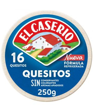 Queso El Caserio 16 Porciones 250 Grs