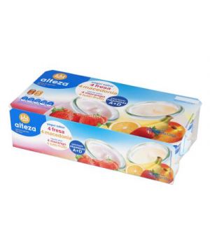 Yogur Alteza Sabor Fresa-Macedonia Pack 8 X 125 Grs