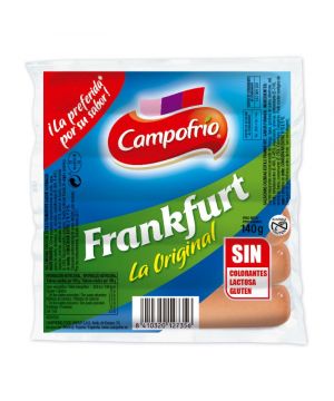 Salchichas Campofrio Frankfurt 6 Piezas 140 Grs