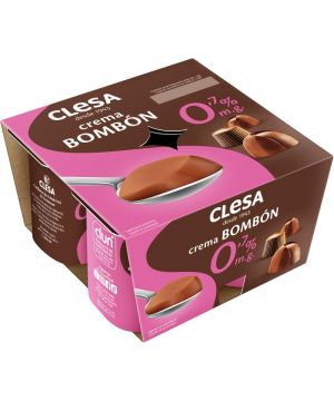 Crema Bombon Clesa 0,7% Pack 4 Unds X 125 Grs
