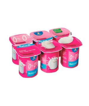 Yogur Alteza Desnatado Natural 0%Azucar.0%Grasa P6X125 Gr.
