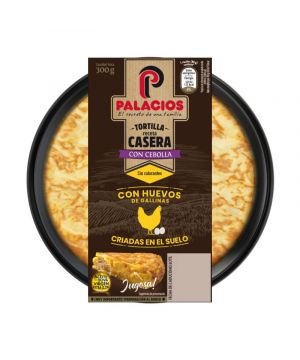 Tortilla Palacios Casera Con Cebolla 300 Grs