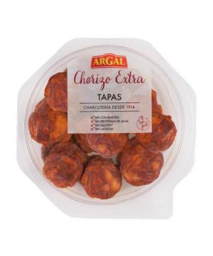 Tapas De Chorizo Extra Argal Plato 80 Grs