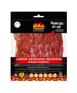 Jamon Serrano La Hoguera Raza Duroc Reducido En Sal 25% 100G