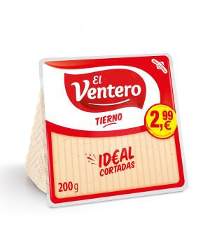 Queso El Ventero Tierno Cortaditas 200 Grs.