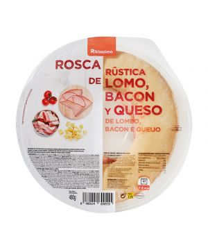 Rosca Rikisssimo Rustica Lomo-Bacon-Queso 480 Grs.