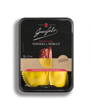 Pasta Fresca Garofalo Mezzelune Ternera Y Merlot 230 Gr