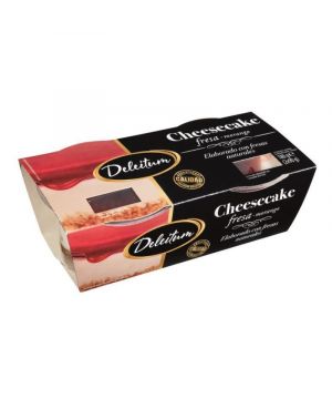 Postre Deleitum Cheesecake Fresa 2X90 Gramos.