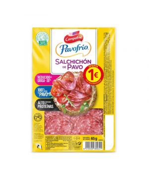 Salchichon Pavofrio 100% Pavo 80 Grs.