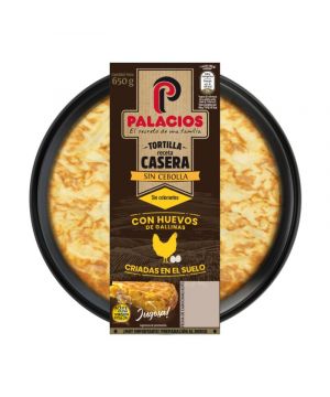 Tortilla Palacios Casera Sin Cebolla 650 Grs.