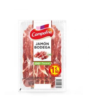 Jamon Curado Bodega Campofrio Lonchas 80 Grs.