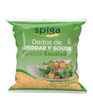 Dados Queso Cheddar Y Gouda Spiga 150 Grs.