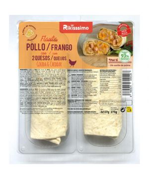 Flauta Rikisssimo Pollo Y 2 Quesos 275 Grs.