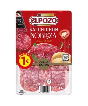 Salchichon Nobleza El Pozo Lonchas 65 Grs.