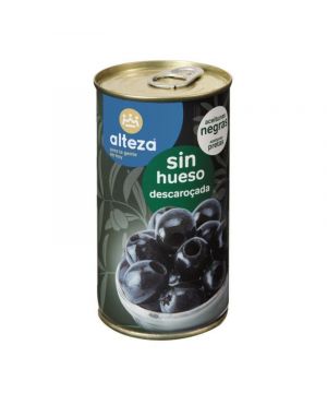 Aceituna Alteza Negra Sin Hueso Bote 320 Grs 185 Grs P.e.