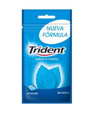 Chicle Trident Menta Bolsa 43,5 Grs.