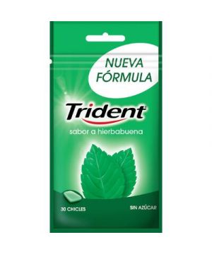 Chicle Trident Hierbabuena Bolsa 43,5 Grs.