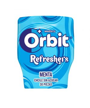 Chicle Orbit Refreshers Menta Bot.30 Grageas 67 Grs.