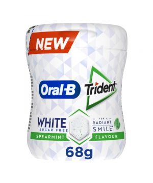 Chicle Trident Oral B White Bote 68 Grs.