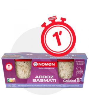 Arroz Nomen Vasitos Vidrio Basmati Pack 2 X 140Gr.