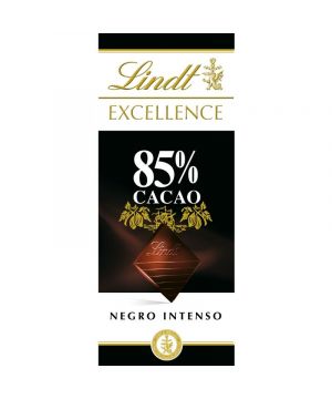 Chocolate Lindt Excellence Negro 85% Cacao 100 Grs