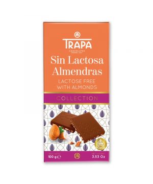 Chocolate Trapa Leche Almendra Sin Lactosa 100 Grs