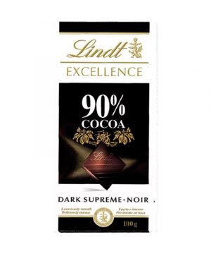 Chocolate Lindt Excellence Negro 90% Cacao 100 Grs.
