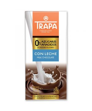 Chocolate Trapa Con Leche 0% Azucar Añadido 80 Grs.