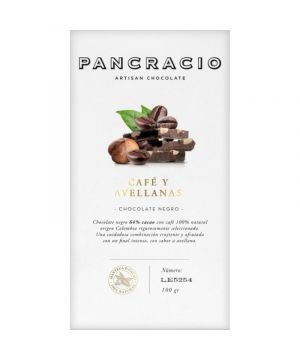 Chocolate Pancracio Negro Cafe Avellanas 100 Grs.