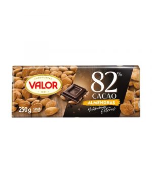 Chocolate Valor 82% Con Almendras 250 Grs