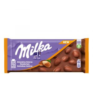 Chocolate Milka Almendras Enteras 100 Grs.