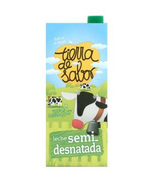 Leche Tierra De Sabor Semidesnatada Brik Litro