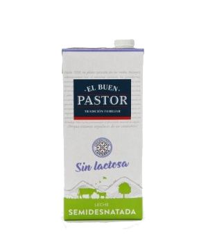 Leche El Buen Pastor Sin Lactosa Semidesnatada Brik Litro