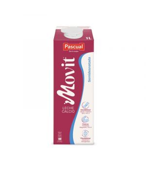 Leche Pascual Semidesnatada Movit Calcio Brik Litro