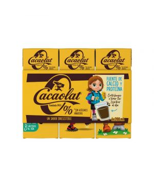 Batido Cacaolat 0% Pack 6 Und. X 200 Ml.