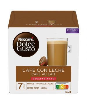 Cafe Nescafe Dolce Gusto Con Leche Descafeinado 16 X 10 Grs