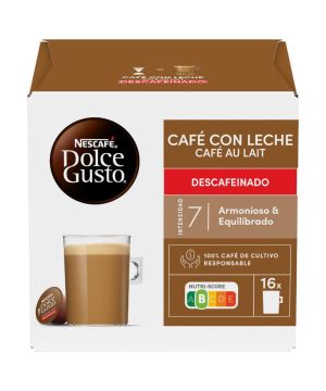 Cafe Nescafe Dolce Gusto Con Leche Descafeinado 16 X 10 Grs